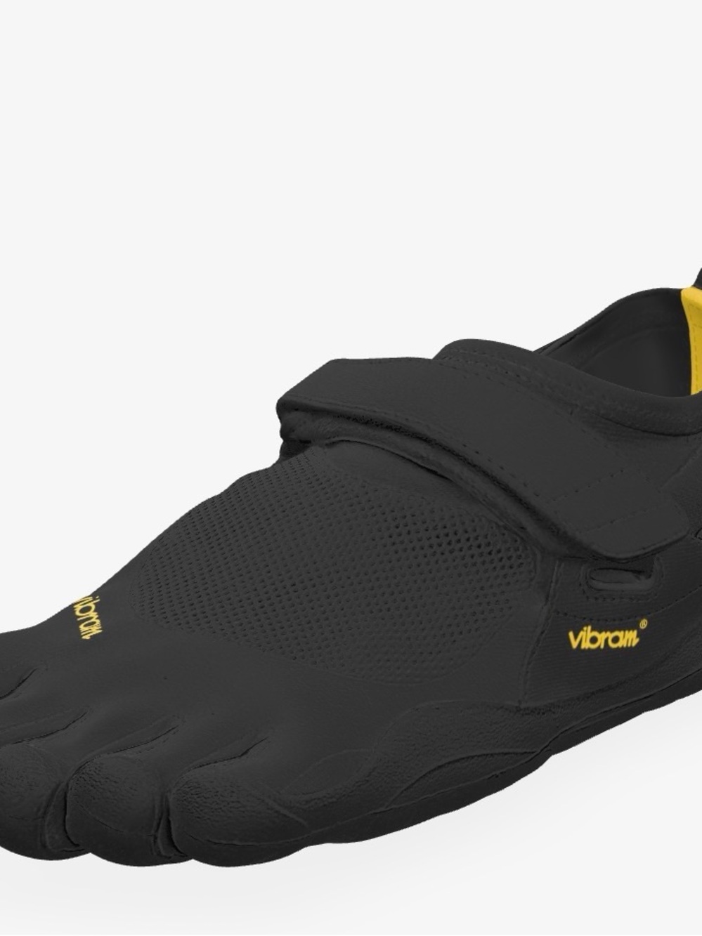 Pre-Owned Vibram FiveFingers Barefoot Toe Running Shoe - Size 40M/9 - Black